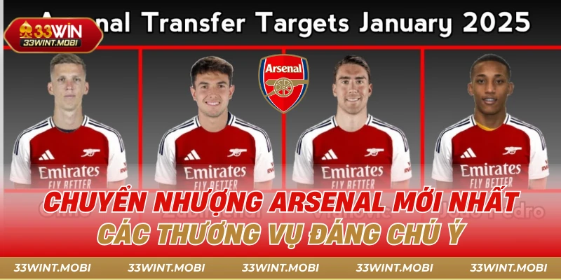 Chuyển nhượng Arsenal mới nhất